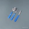 Steak knife, fork, barbecue tools, cake tableware set of 3 pieces, stainless steel knife, fork and spoon Application Scenario